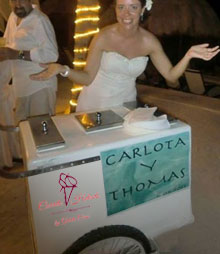 Renta de Carrito de Helados para Bodas
