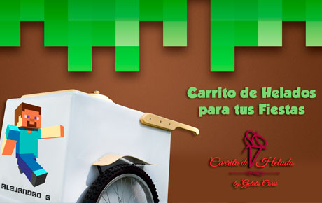 Carrito de Helados y Paletas Para Fiestas Infantiles